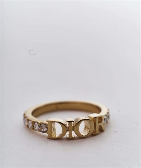 dior diamante ring
